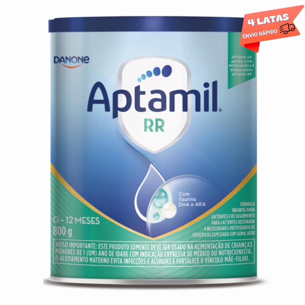 4 Latas - Aptamil RR - Fórmula infantil - Danone 800 g