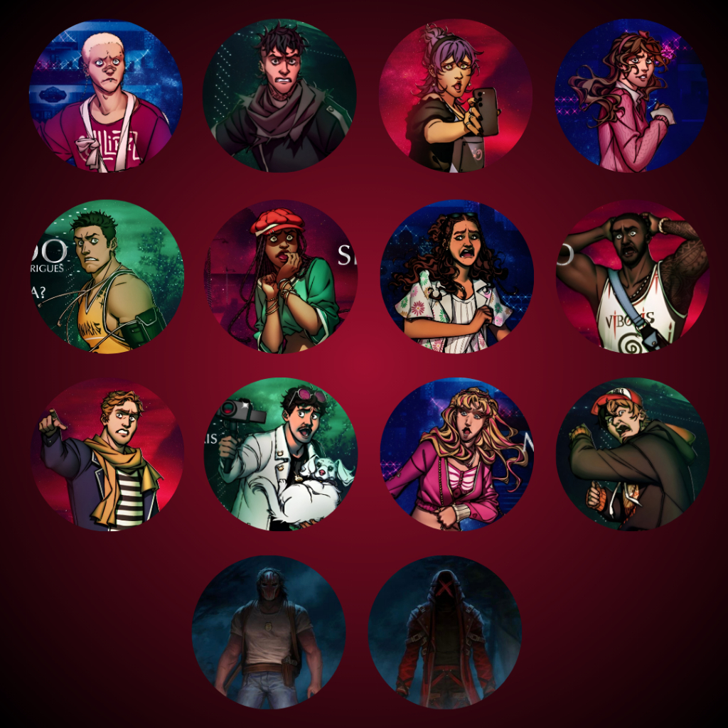 Bottons/Broches Variados Natal Macabro RPG Cellbit Ordem Paranormal 4,5cm
