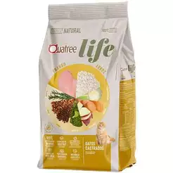 Ração Quatree Life Gato Castrado Frango e Arroz 1 kg