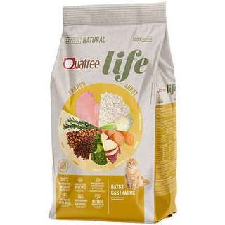 Ração Quatree Life Gato Castrado Frango e Arroz 1 kg
