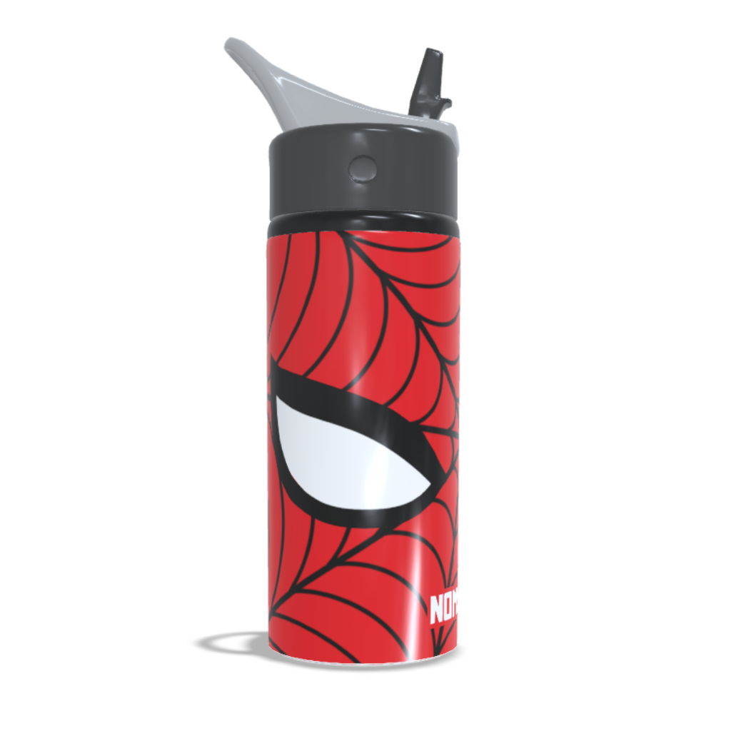 Squeeze Garrafa De Alumínio Homem Aranha com Nome Personalizado 600ml em Oferta na Shopee