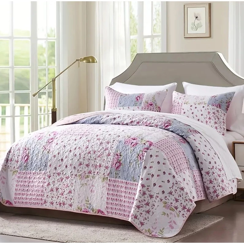 Cobre Leito Colcha 100% Poliéster Lindas Estampas Sortidas e Variadas Avulso, Face Única — imagem 1