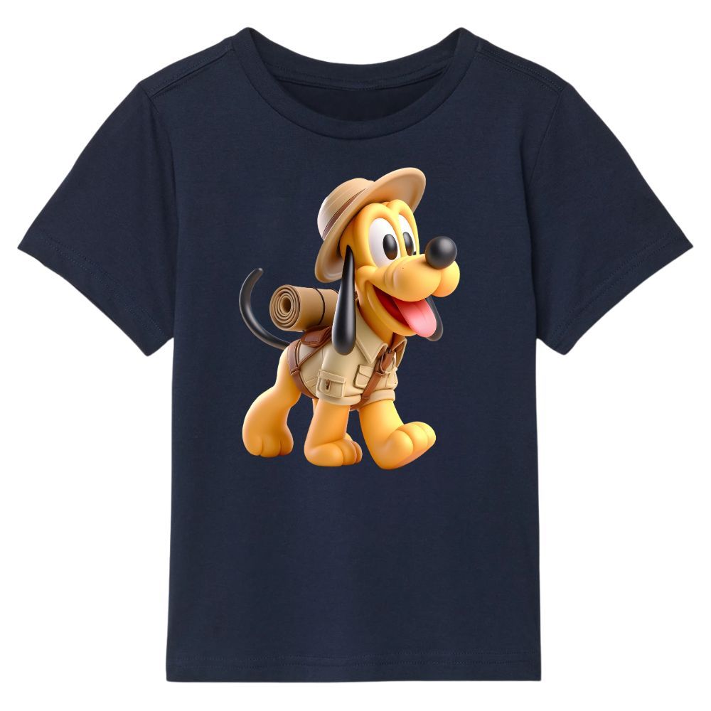 Camisa Cachorro Mickey Camiseta Infantil Pluto Manga Curta Tamanho 4 ao 16