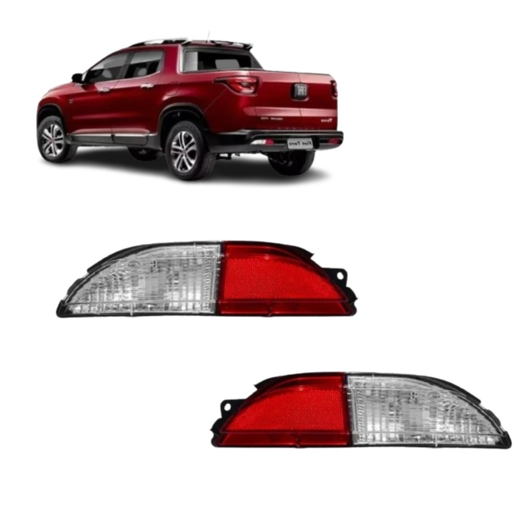 Par Lanterna Parachoque Luz Ré Fiat Toro 2016 2017 2018 2019 em Oferta na Shopee