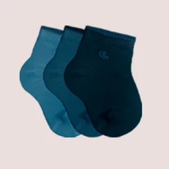 Kit 3 Pares De Meias Lupo Infantil Baby Masculina e Feminina De Algodao Basicas