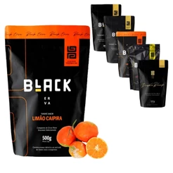Erva Mate Tereré BLACK ERVA Premium 500g Todos os sabores - ERVA BLACK