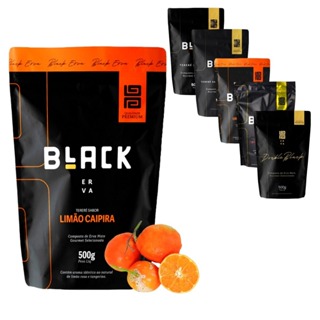 Erva Mate Tereré BLACK ERVA Premium 500g Todos os sabores - ERVA BLACK em Oferta na Shopee