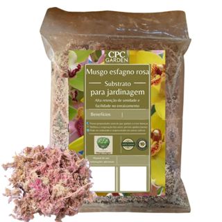 Musgo Sphagnum Rosa Para Jardinagem CPC Garden em Oferta na Shopee