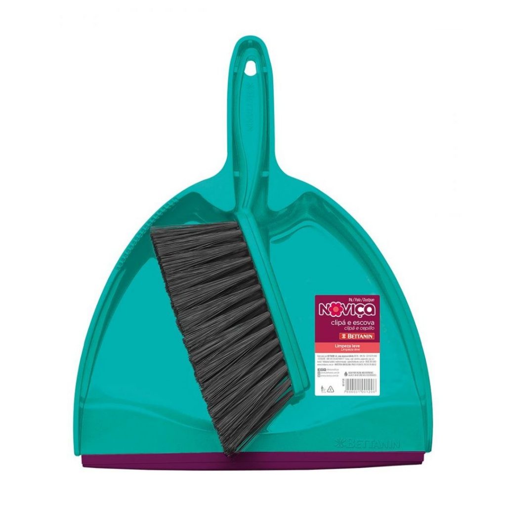 Pá Para Lixo Com Escova Clipá Noviça Bettanin