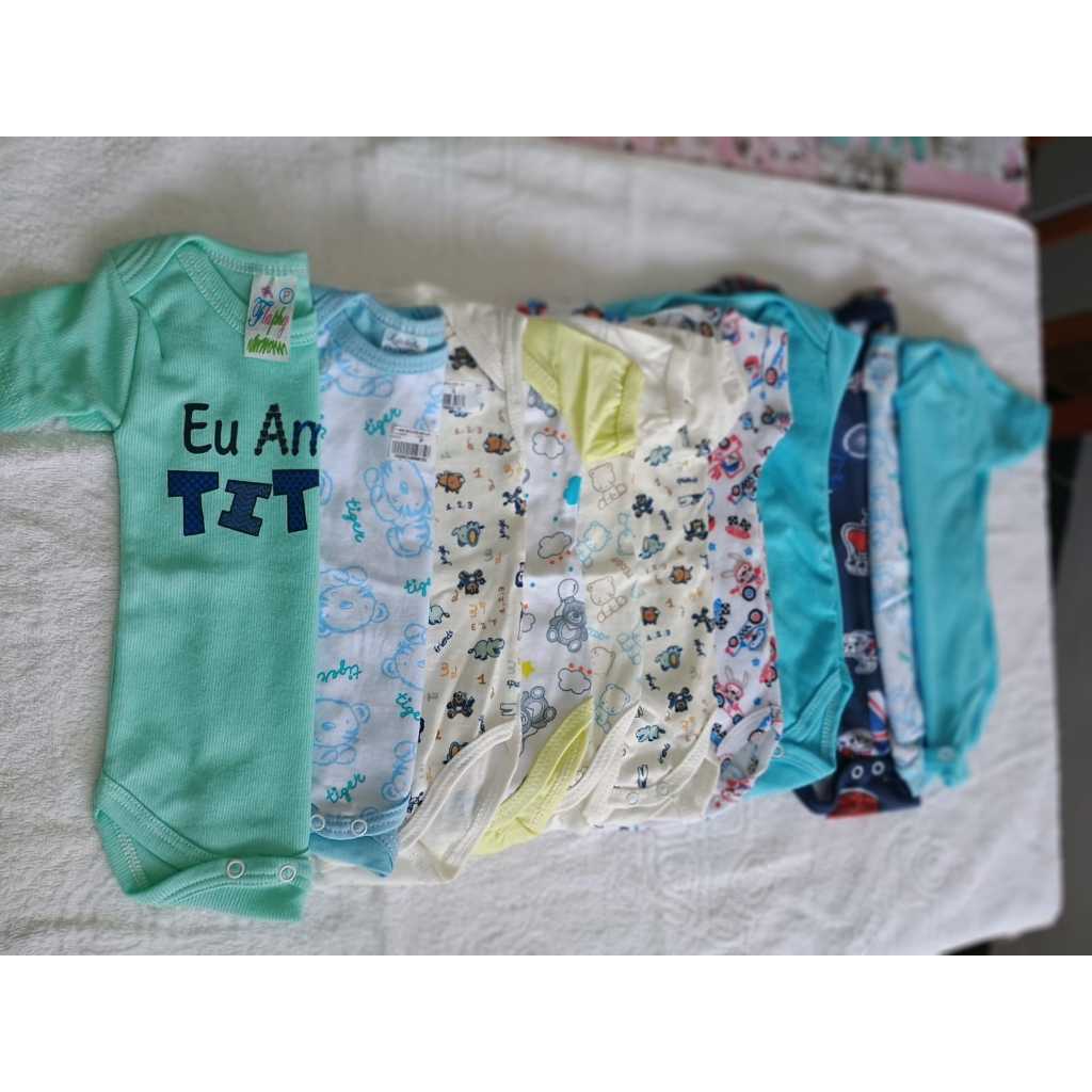 KITS BODY MASCULINO MANGA , MANGA CURTA COM 2 E 3 PEÇAS,.LISOS E ESTAMPADOS , SORTIDOS NOS TAMANHOS P,M,G.