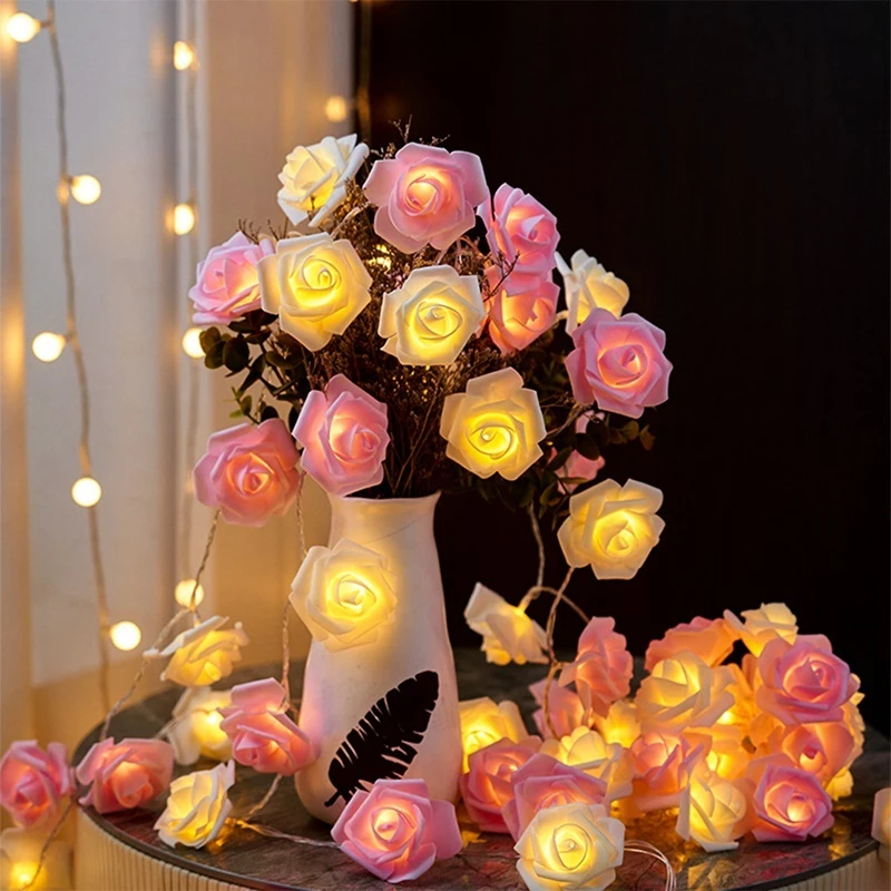 2M Luz De Fada Rosa LED Com Corda Para Festa de Casamento Aniversario Decoração em Oferta na Shopee