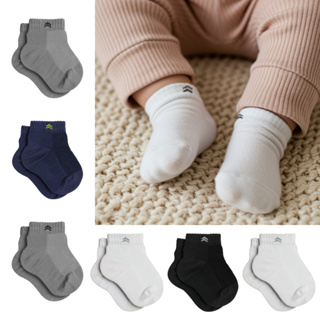 Kit 6 Pares Meias Infantil Baby Up 02025 Algodão Cano Médio em Oferta na Shopee