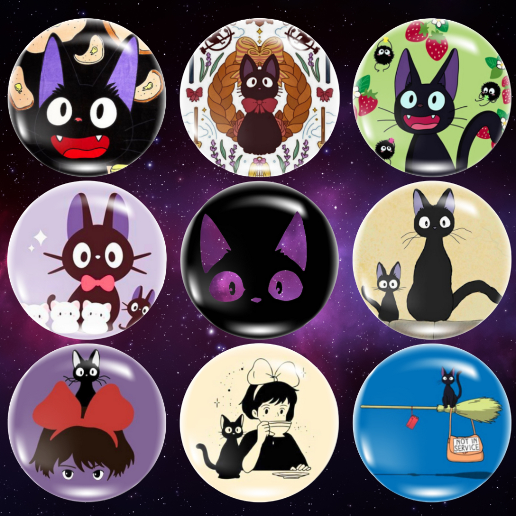 Bottons Broches Jiji "Serviço de Entregas da Kiki" (4,5cm)