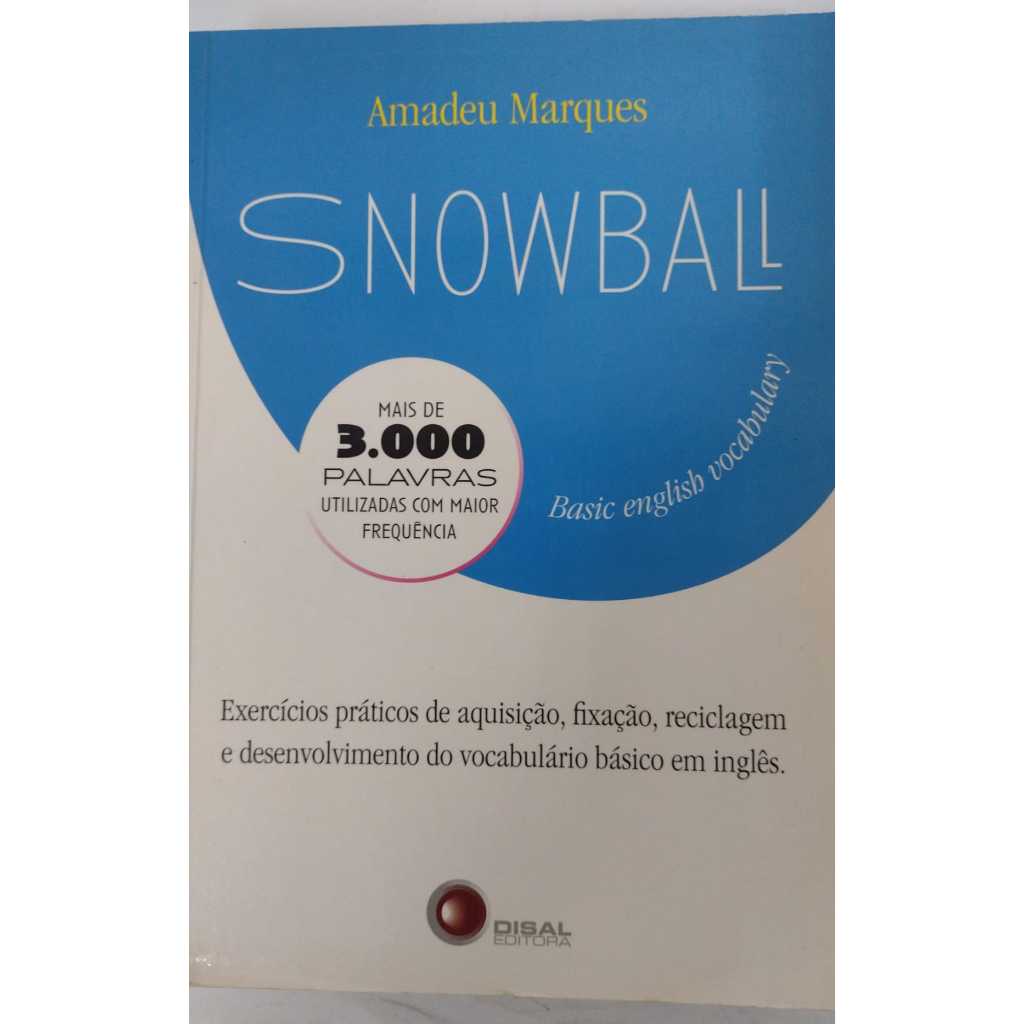 LIVRO Snowball basic english vocabulary - Autor: Amadeu Marques - Editora: Disal - V6943