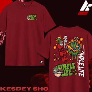 CAMISETAS T-SHIRT 100% Algodão UNISSEX STREETWEAR Estampa Personalizada DESENHO SIMPLE LIFE em Oferta na Shopee