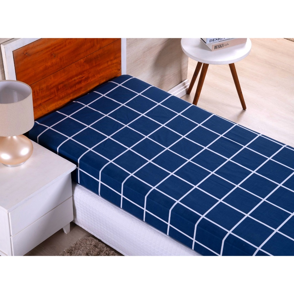 Lençol Avulso Solteiro Com Elástico 100% Algodão em Oferta na Shopee