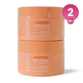 Kit 2 Máscara Capilar Condicionante Braé Stages Nutrition 200g Nutrição Intensa dos Cabelo...