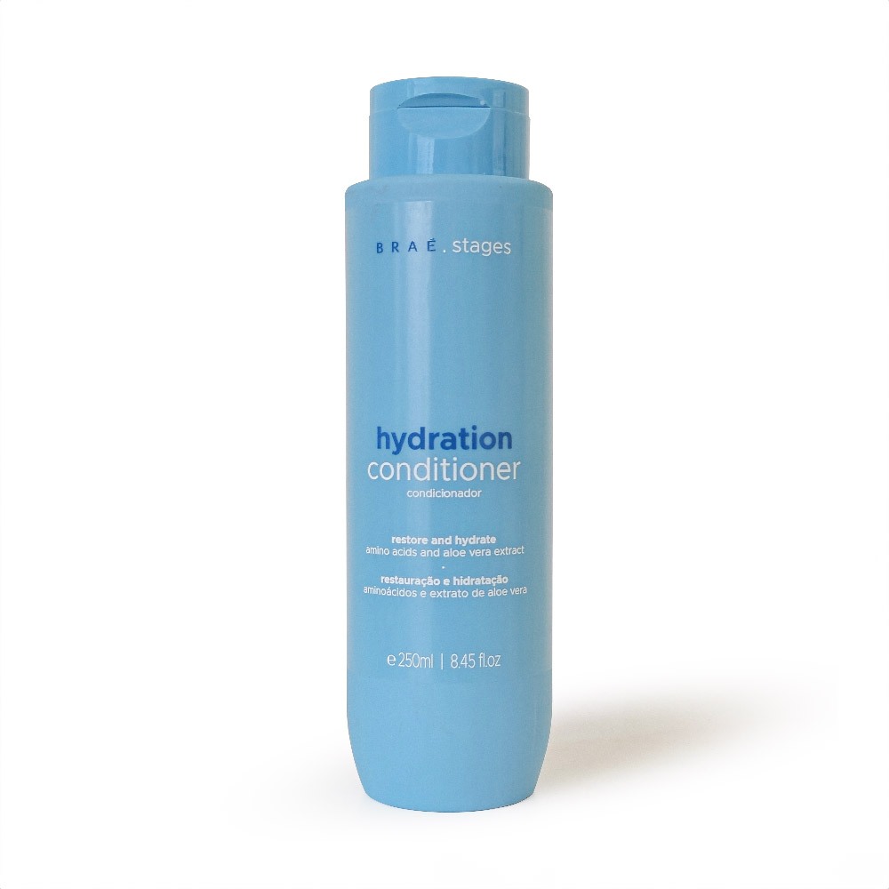 Condicionador Braé Stages Hydration 250ml Hidratação e Restauração Profunda dos Cabelos - Beauty