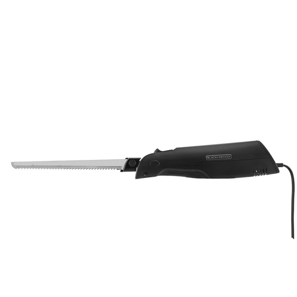 FACA ELÉTRICA COM LÂMINA REMOVÍVEIS BLACK DECKER 120W PRETA 127V