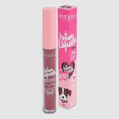 Batom Líquido Efeito Matte Vizzela Dog Lovers 100% Vegano Longa Duração