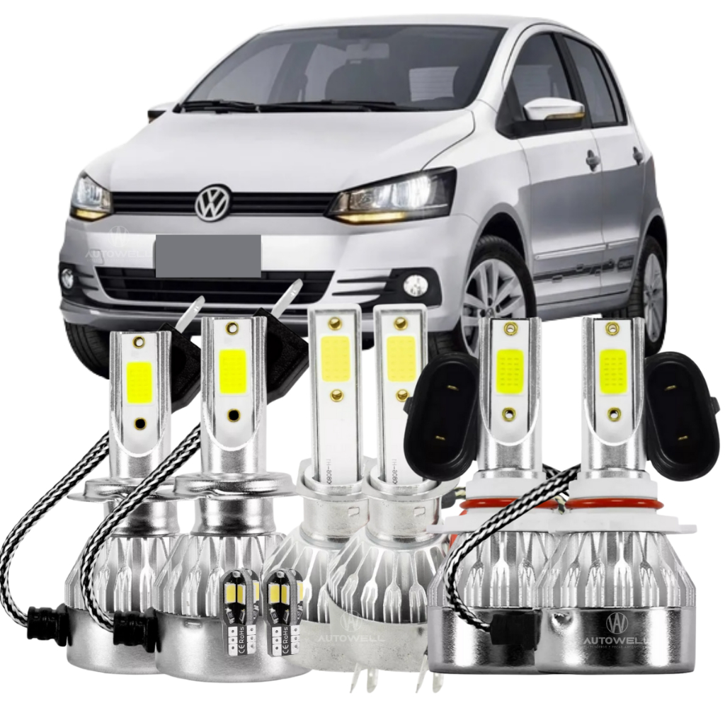 Kit Lâmpadas Super Led Farol Fox Amarok 2010 2011 2012 2013 2014 2015 2016 2017 2018 2019 2020