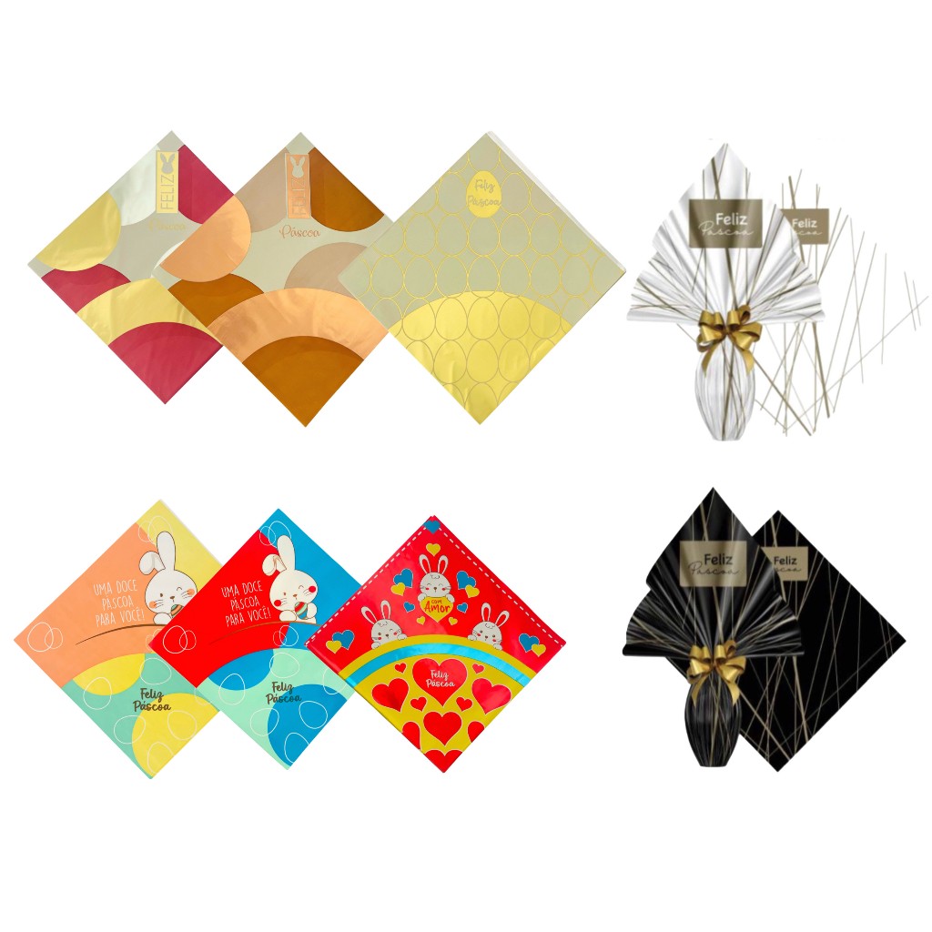 Saco Pratik para Ovo de Páscoa 24x24cm – Embalagem para Ovos até 150g em Oferta na Shopee