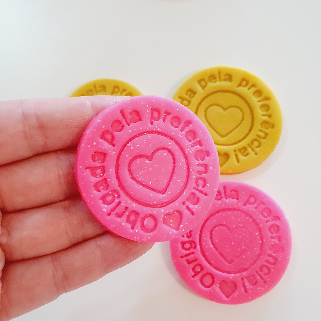 Cortador de bolacha Obrigada Pela Preferencia biscuit pasta americana biscoito em Oferta na Shopee