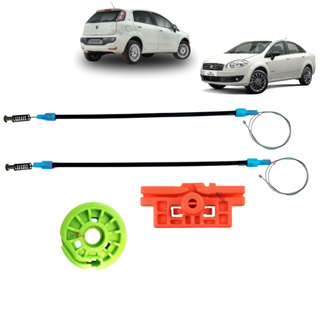 Kit Reparo Maquina Vidro Elétrico Traseira Fiat Punto/linea Com arraste em Oferta na Shopee