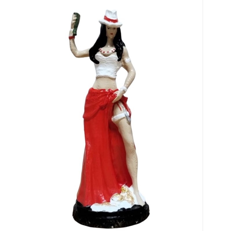 Imagem María navalha 15 cm de altura em resina umbanda candomblé religião