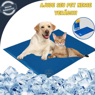 Tapete Colchonete Gel Refrescante Gelado Pet Cachorro Gato P / M / G