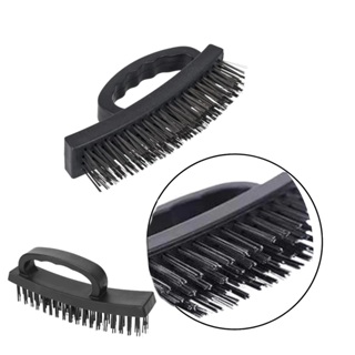 ESCOVA COM CERDAS DE ACO E CABO PLASTICO 16CM em Oferta na Shopee