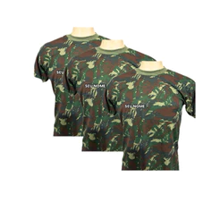 Kit com 03 Camisas Camufladas - Modelo - Dryfit Trilobal - bordada com seu nome
