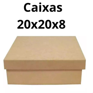 Caixa presente Personalizadas em MDF Cru 20x20x8 Padrinhos Convite Presente ,lembrancinhas caixa 20x20 em Oferta na Shopee