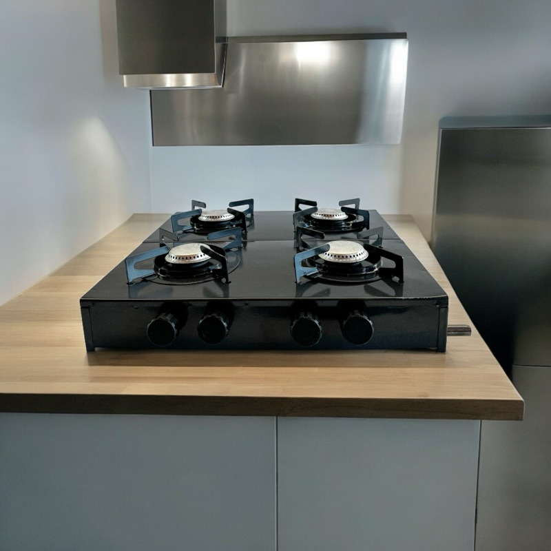 Imagem Fogão Cooktop De Mesa Portátil A Gás 4 Bocas