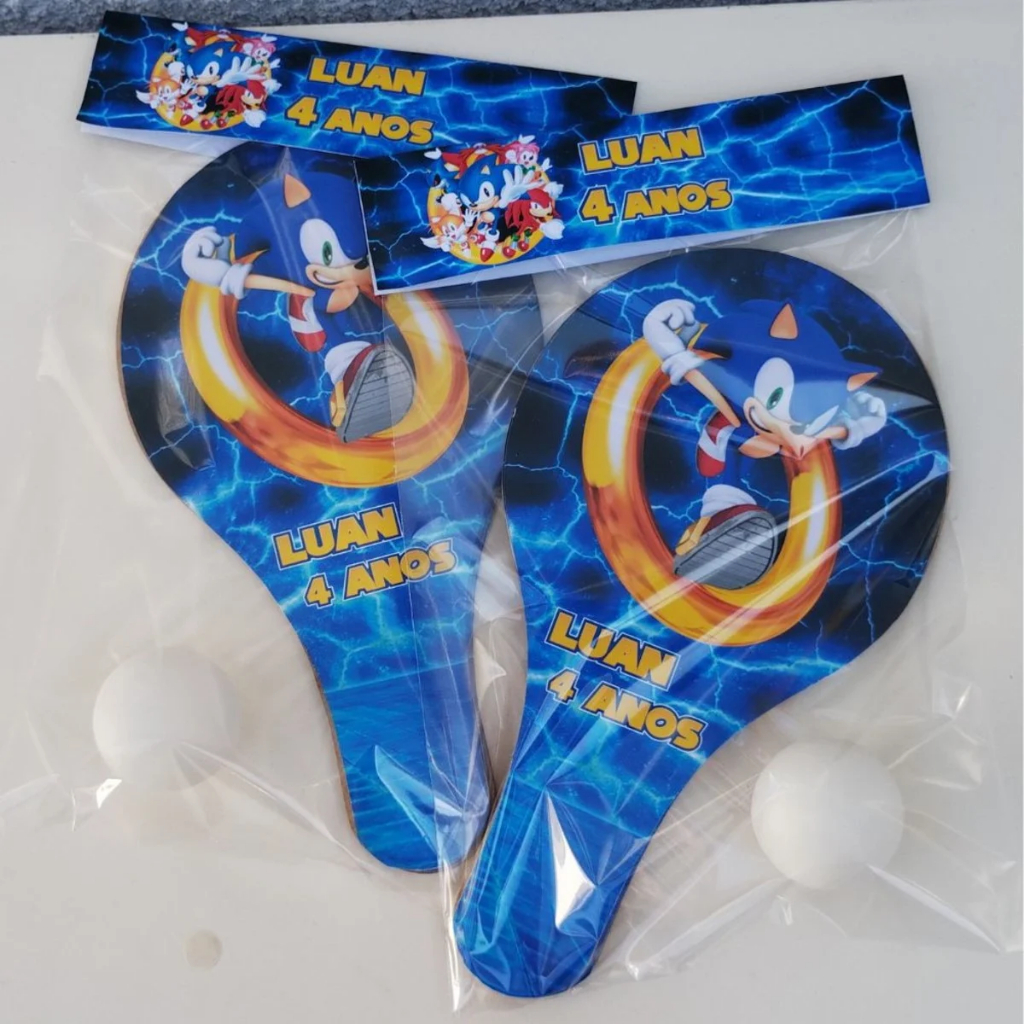 Kit Raquete de Ping Pong Personalizado Lembrancinha Aniversario Infantil Todos Os Temas