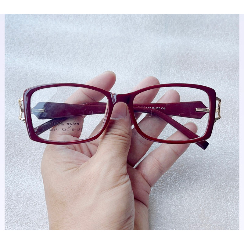 Óculos feminino armação de grau quadrado modelo 68151 em Oferta na Shopee