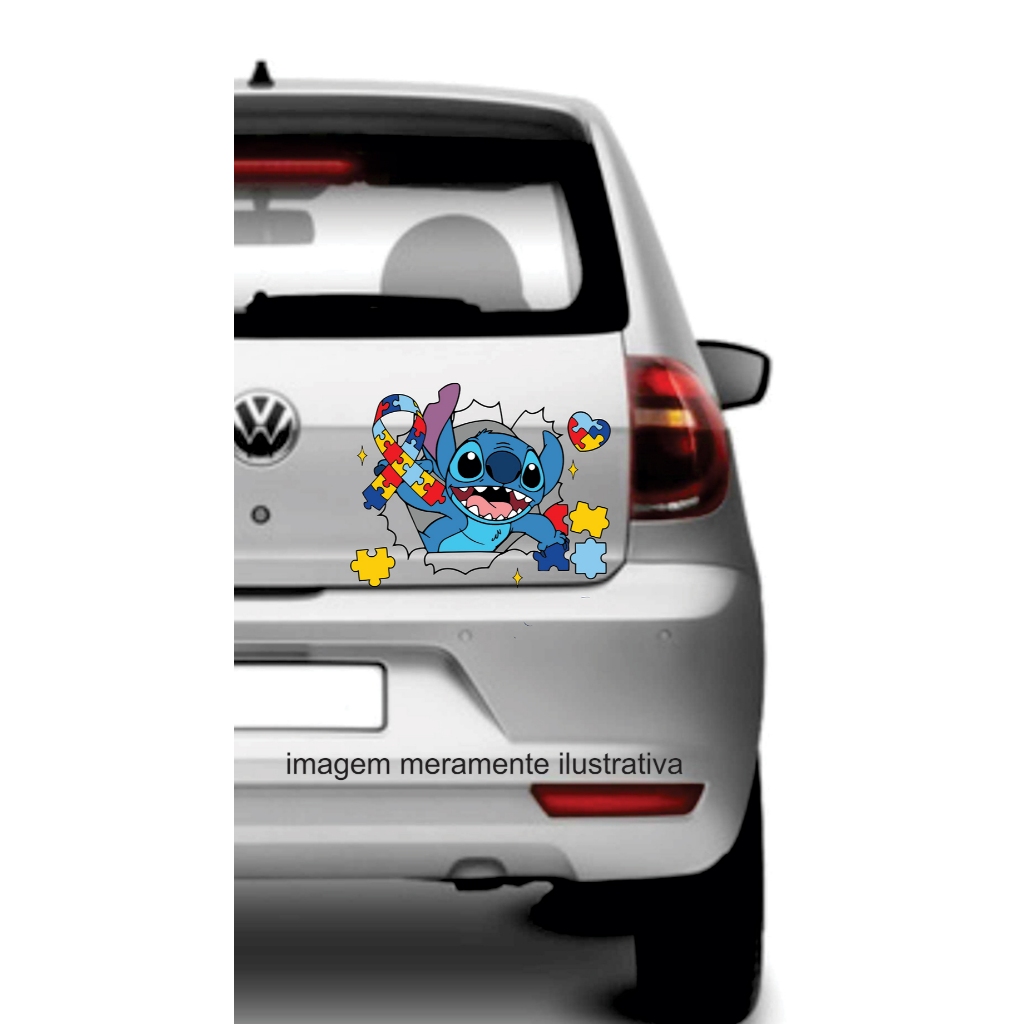 Adesivo para Carro Stitch - Autismo