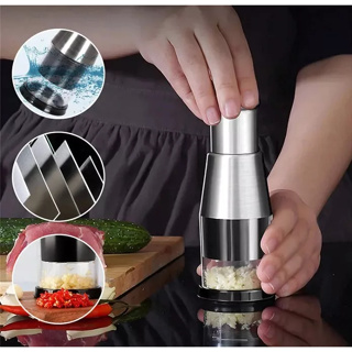 Triturador Moedor Manual De Alho aço inox , Cebola, Temperos em Oferta na Shopee