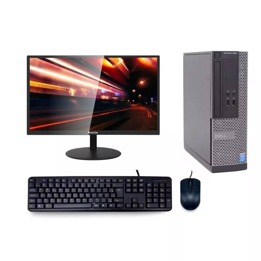 Kit PC CoComputador Dell Optlex Completo i5 + Monitor + Teclado e Mouse + 8GB RAM + SSD - Alto Desempenho