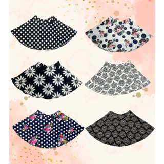 Saia Estampado Florido/Bolinha Curto Plissado Com Short Protetor e Cintura elástica em Oferta na Shopee