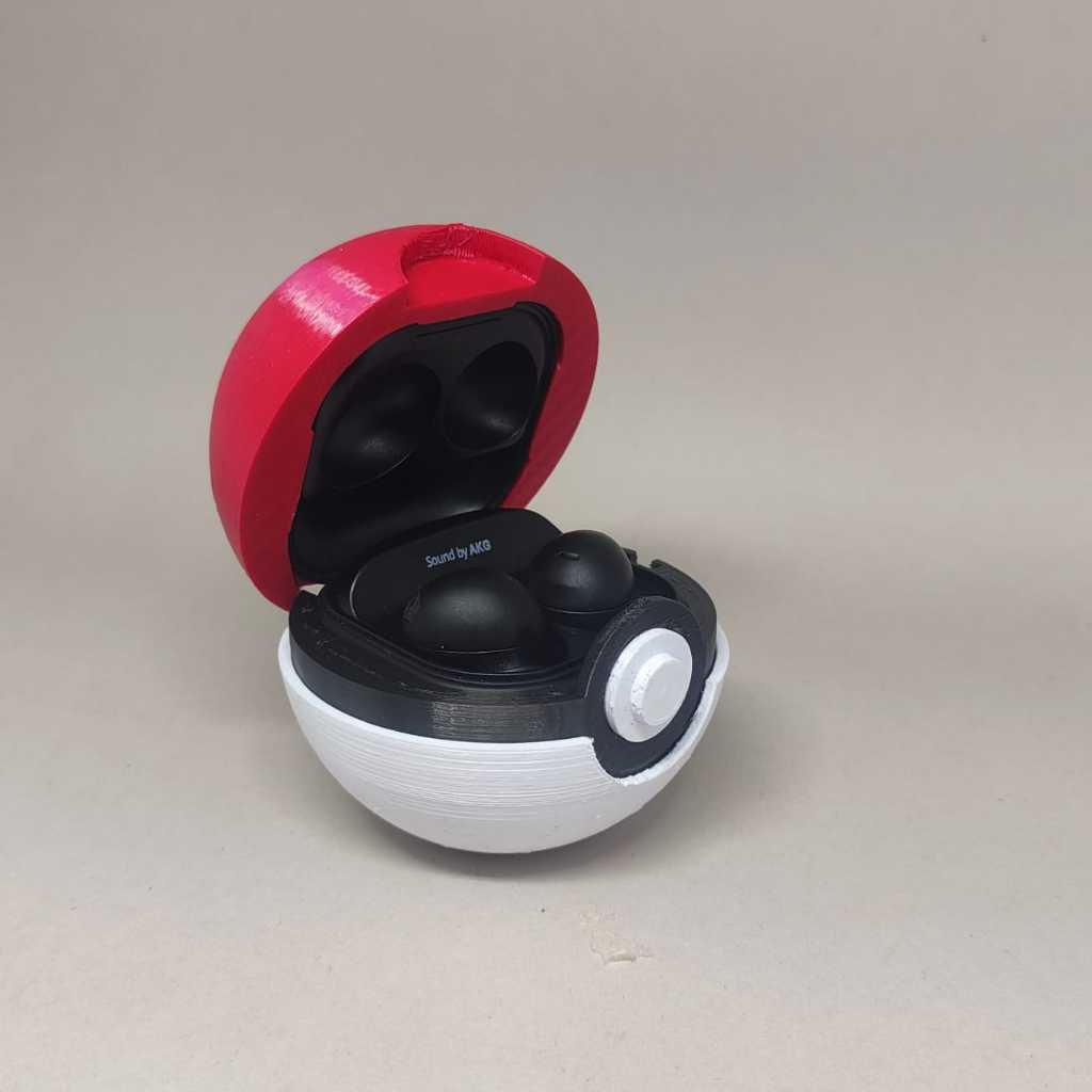 Case Capa Earbuds Samsung Galaxy Pokebola Pokemon Fones Ouvido Geek