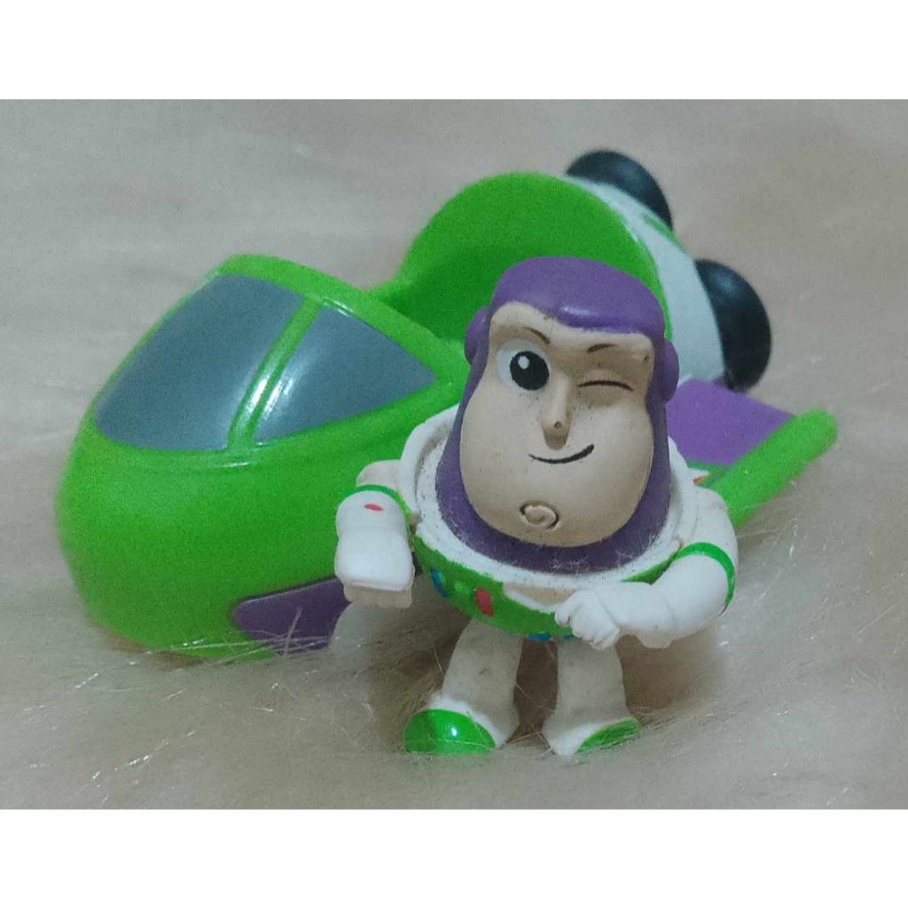 Mini Figura Toy Story Buzz Lightyear e Nave Espacial boneco