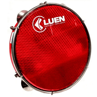 Pandeiro 8" ABS Plat. Inox Junior Infantil Pele Holográfico Luen Vermelho 40086 em Oferta na Shopee