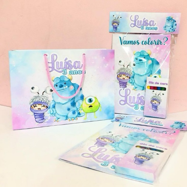 20 Kit lembrancinha - Livrinho de colorir + sacolinha - PAPELARIA PERSONALIZADA - revistinha de colorir - LEMBRANCINHAS