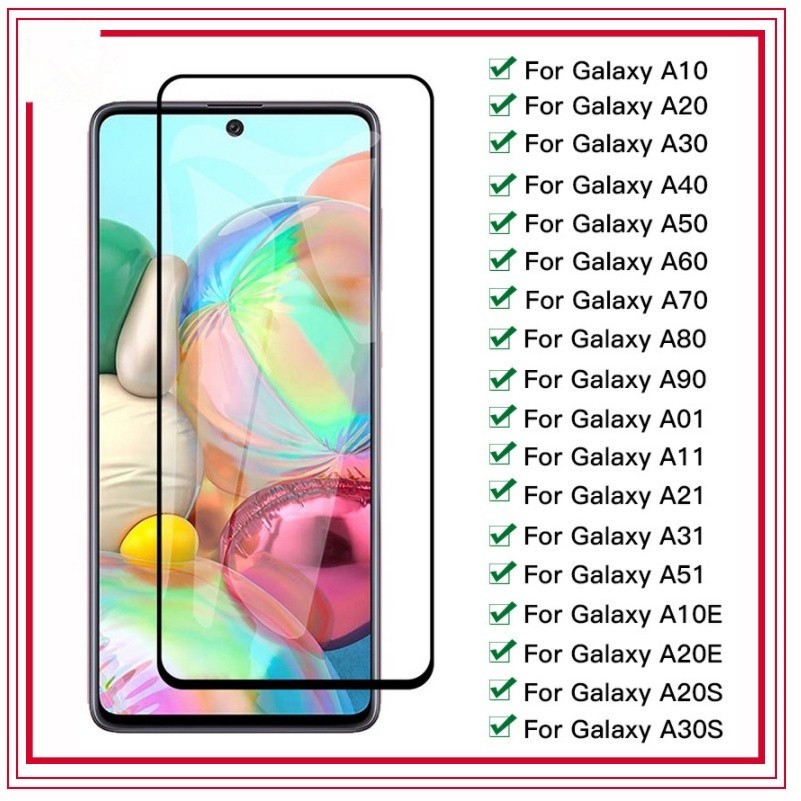 kit 5 Película De Vidro Temperado 3D Full Para Samsung A10 A15 A11 A21 A21S A31 A41 A51 A71 A50 A40 A30 A10 A20 A53