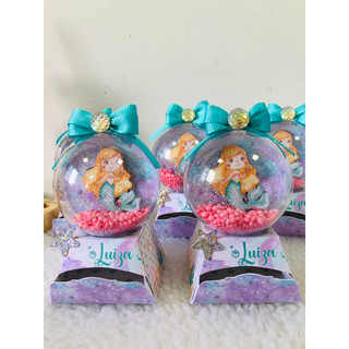 Caixa Mini Baleiro personalizada Sereia/ Lembrancinha para festa Infantil Sereia.