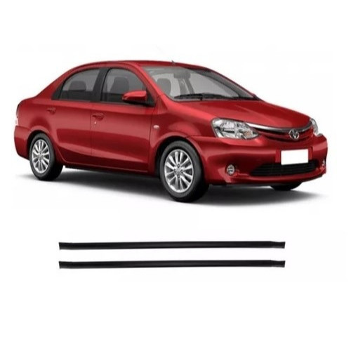 Par Borracha Do Friso De Teto Do Toyota Etios Hatch Ou Sedan em Oferta na Shopee