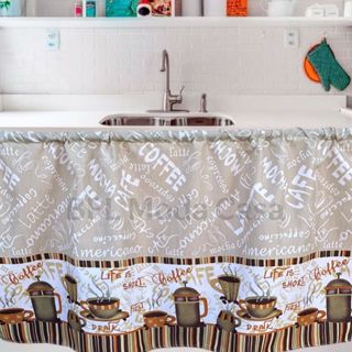 CORTINA DE PIA ESTAMPADO 200X80CM em Oferta na Shopee