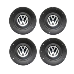 Jogo 4 Calotas Tampa Roda Ferro Amarok VW Aro 14 15 Amarok 4 Furos