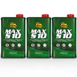 Kit 3 Aditivos Combustível Diesel S10 Bardahl Max S10 500ml